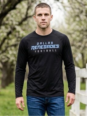 NEW Unisex Blue Long Sleeve XFL Dallas Renegades - Size M